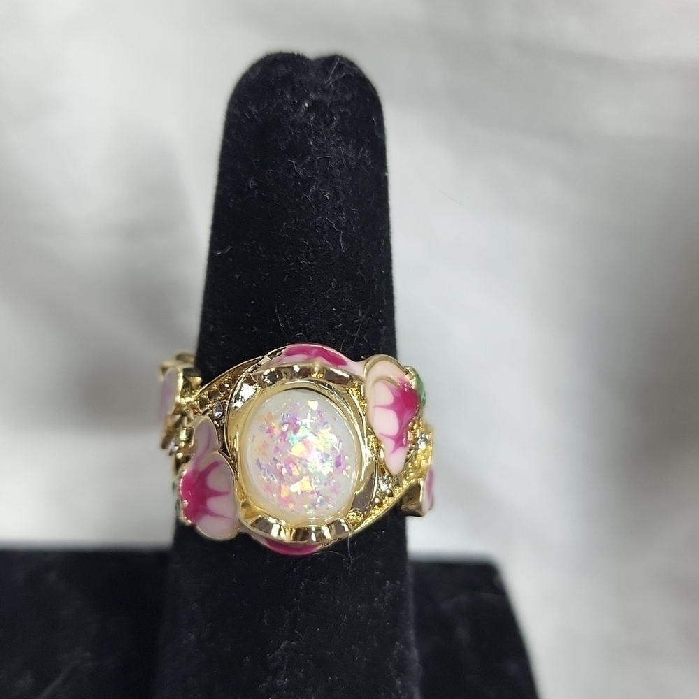 FLORAL OPAL RING - Picture 4 of 4